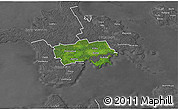 Satellite 3D Map of Käina, desaturated