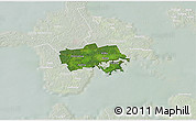 Satellite 3D Map of Käina, lighten