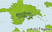 Satellite 3D Map of Käina, physical outside
