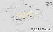 Shaded Relief 3D Map of Käina, desaturated