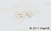 Shaded Relief 3D Map of Käina, lighten, semi-desaturated