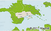 Shaded Relief 3D Map of Käina, physical outside