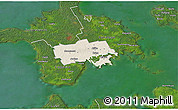 Shaded Relief 3D Map of Käina, satellite outside
