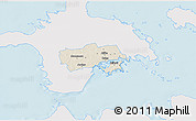 Shaded Relief 3D Map of Käina, single color outside