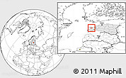 Blank Location Map of Käina, highlighted country