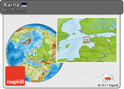 Physical Location Map of Käina