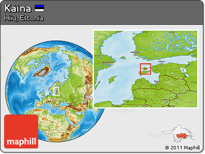 Physical Location Map of Käina