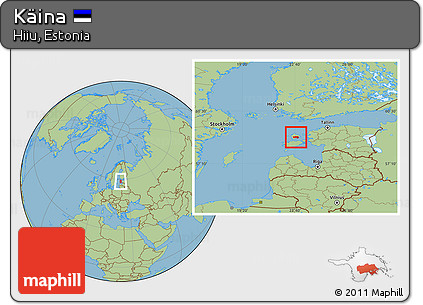Savanna Style Location Map of Käina