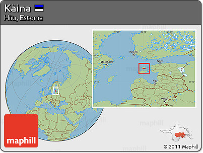 Savanna Style Location Map of Käina