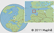 Savanna Style Location Map of Käina, highlighted parent region, within the entire country