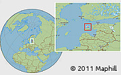 Savanna Style Location Map of Käina, highlighted parent region