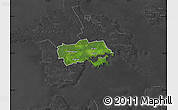 Satellite Map of Käina, darken, desaturated