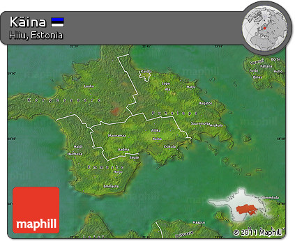 Satellite Map of Käina