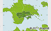 Satellite Map of Käina, physical outside