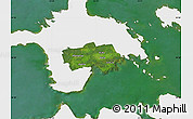 Satellite Map of Käina, single color outside