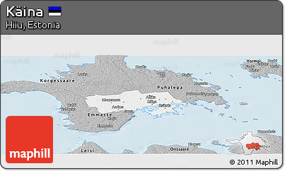 Gray Panoramic Map of Käina