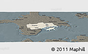 Shaded Relief Panoramic Map of Käina, darken