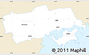 Classic Style Simple Map of Käina, single color outside