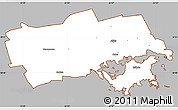 Gray Simple Map of Käina, cropped outside
