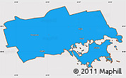 Political Simple Map of Käina, cropped outside