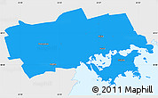 Political Simple Map of Käina, single color outside
