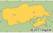 Savanna Style Simple Map of Käina, cropped outside