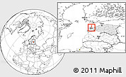 Blank Location Map of Kärdla Linn, highlighted country, highlighted parent region