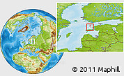 Physical Location Map of Kärdla Linn, highlighted parent region