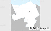Gray Simple Map of Kärdla Linn, single color outside