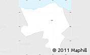 Silver Style Simple Map of Kärdla Linn, single color outside