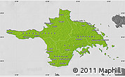Physical Map of Hiiu, desaturated