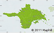 Physical Map of Hiiu, lighten