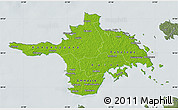 Physical Map of Hiiu, semi-desaturated