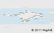 Classic Style Panoramic Map of Hiiu, single color outside