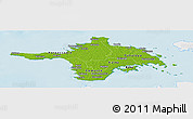 Physical Panoramic Map of Hiiu, single color outside