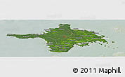 Satellite Panoramic Map of Hiiu, lighten