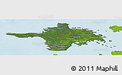 Satellite Panoramic Map of Hiiu, physical outside
