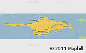 Savanna Style Panoramic Map of Hiiu, single color outside