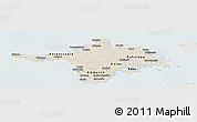 Shaded Relief Panoramic Map of Hiiu, lighten