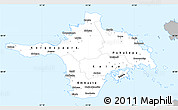 Gray Simple Map of Hiiu, single color outside