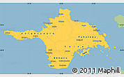 Savanna Style Simple Map of Hiiu, single color outside