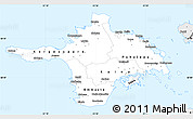 Silver Style Simple Map of Hiiu