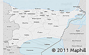 Silver Style 3D Map of Ida-Viru