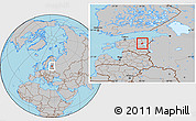 Gray Location Map of Avinurme
