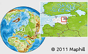 Physical Location Map of Avinurme, highlighted country, highlighted parent region