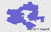 Political Simple Map of Johvi, single color outside
