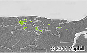 Physical 3D Map of Kohtla-Järve, desaturated
