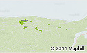 Physical 3D Map of Kohtla-Järve, lighten