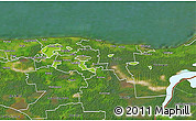 Physical 3D Map of Kohtla-Järve, satellite outside