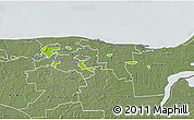 Physical 3D Map of Kohtla-Järve, semi-desaturated